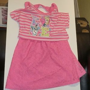 Disney Frozen pink dress M 7/8